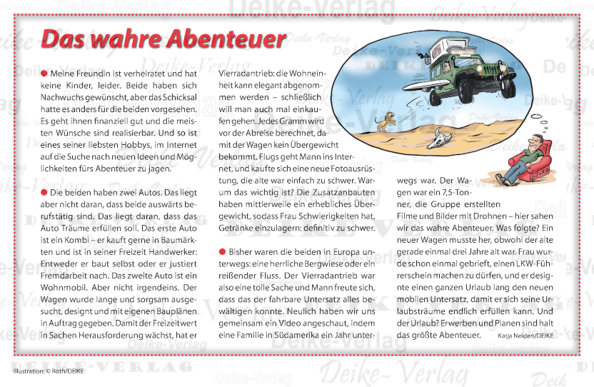 Das wahre Abenteuer