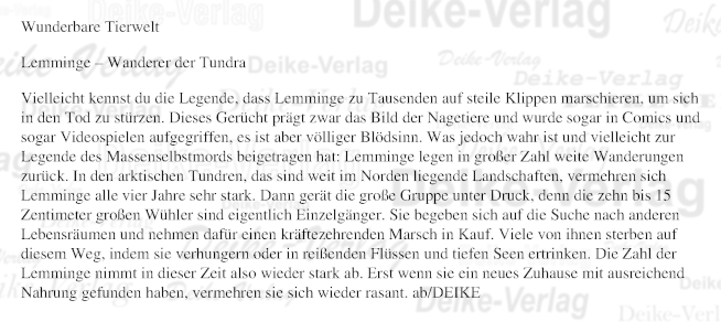 Lemminge – Wanderer der Tundra
