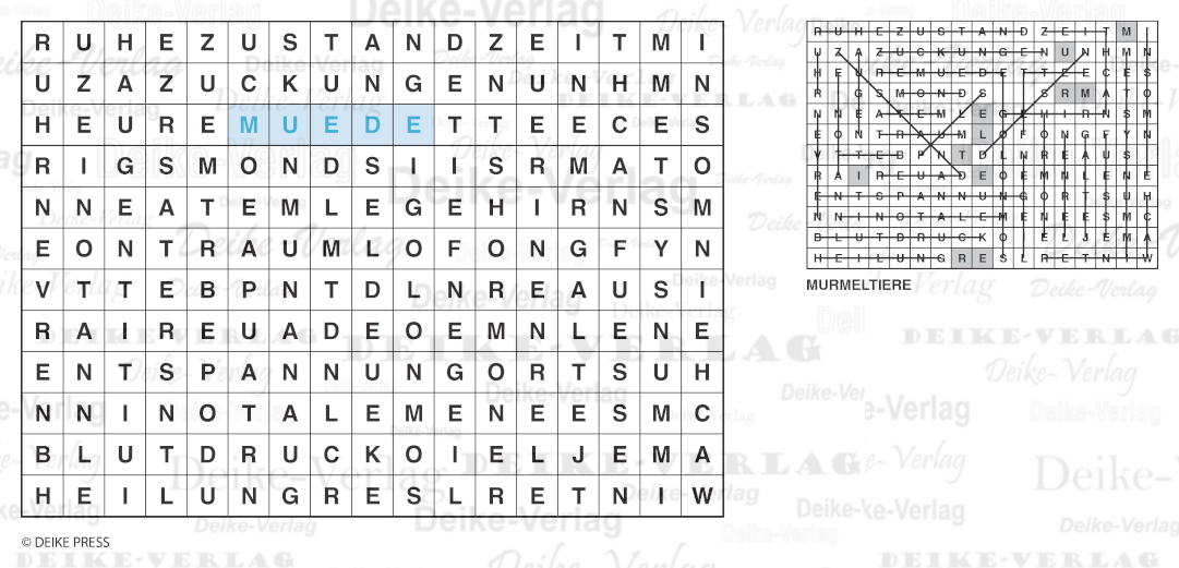 Schlaf - Buchstabensalate