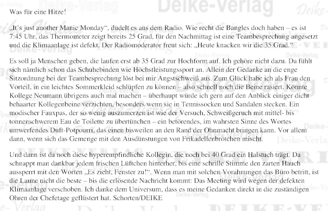 Was für eine Hitze