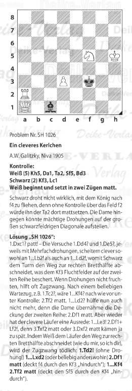 Schachaufgabe KW 1026
