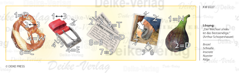 Der Wechsel allein ist das Beständige - Rebus KW 0227
