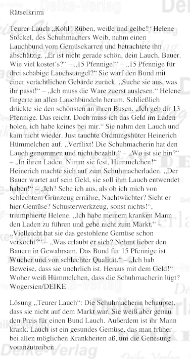 Teurer Lauch ( Heinerich Hümmelchen)