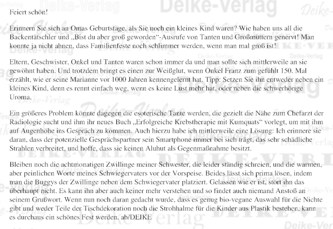 Familienfeier