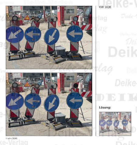 Verkehrsschilder - Fehlerbilder KW 3626