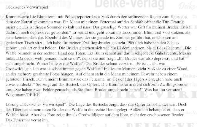 Tückisches Verwirrspiel (Liz Blum)