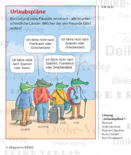 Urlaubspläne - Konrad das Krokodil KW 3825