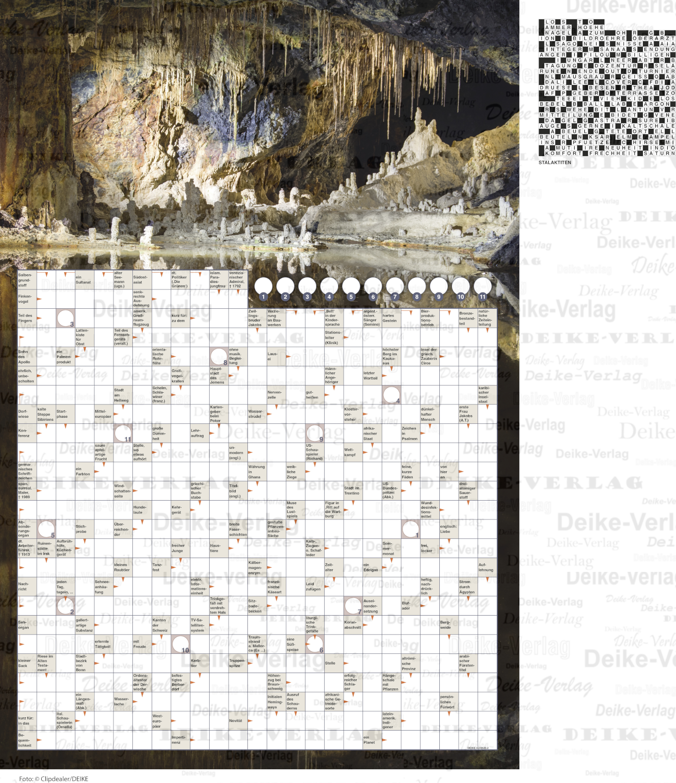 Stalaktiten (Schwedenrätsel) DIN A3