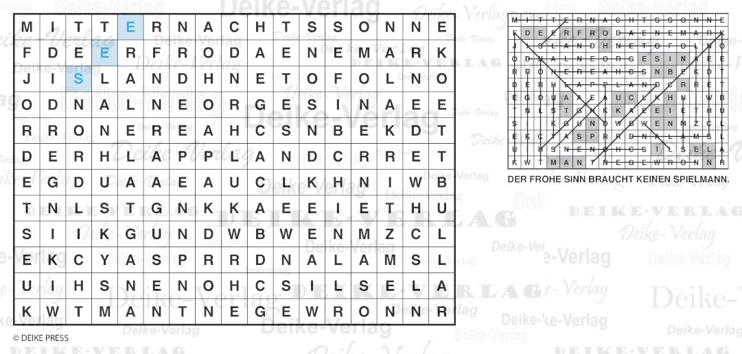 Nordländer - Buchstabensalate