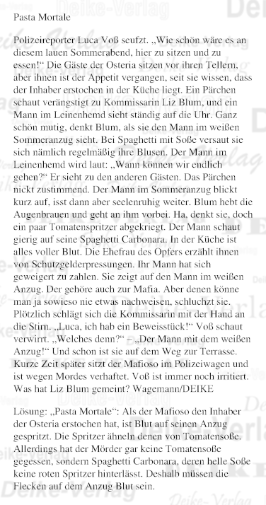 Pasta Mortale (Liz Blum)