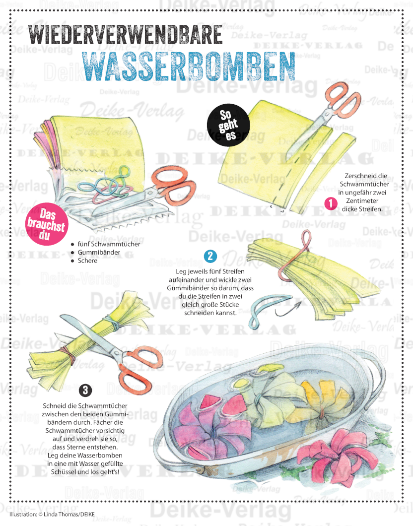 Wiederverwendbare Wasserbomben