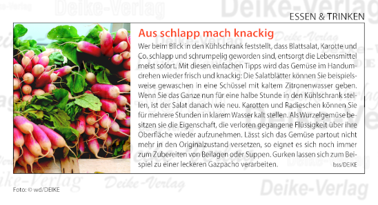 Aus schlapp mach knackig