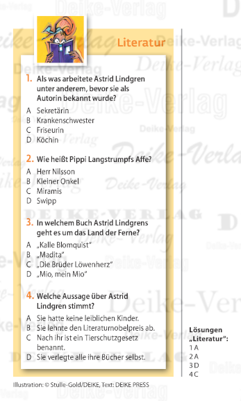 Astrid Lindgren - Quiz
