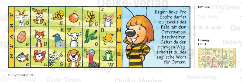 Easter - Irmi die Rätselbiene KW 1426