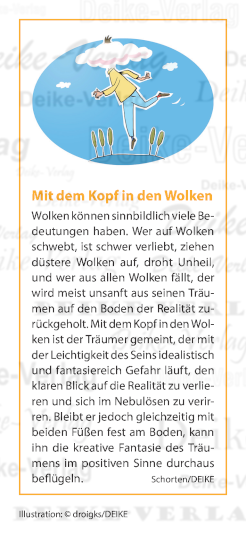 Mit dem Kopf in den Wolken