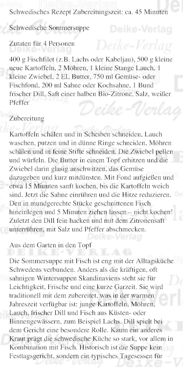 Schwedische Sommersuppe