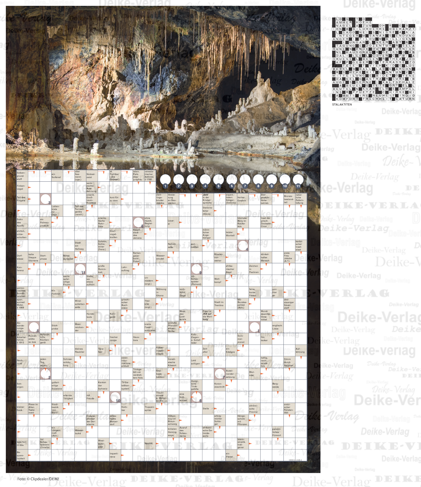 Stalaktiten (Schwedenrätsel) DIN A3