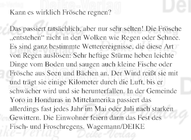 Kann es wirklich Frösche regnen?