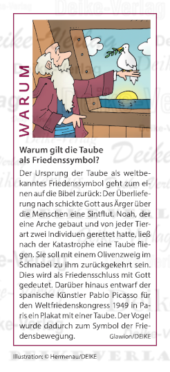 Warum gilt die Taube als Friedenssymbol?