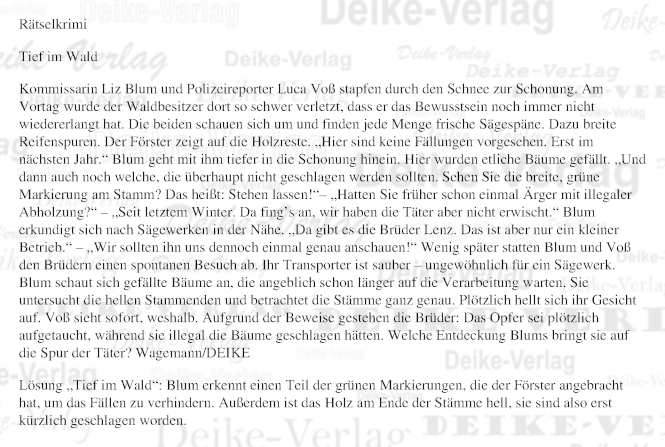 Tief im Wald (Liz Blum)