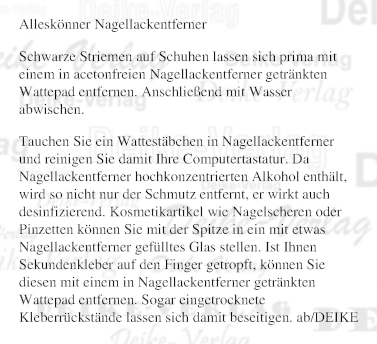 Nagellackentferner