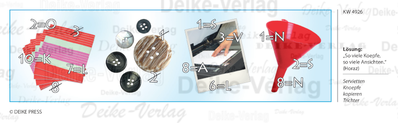 So viele Köpfe, so viele Ansichten - Rebus 4926