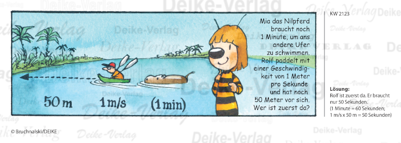Nilpferd im Anmarsch - Irmi die Rätselbiene KW 2123