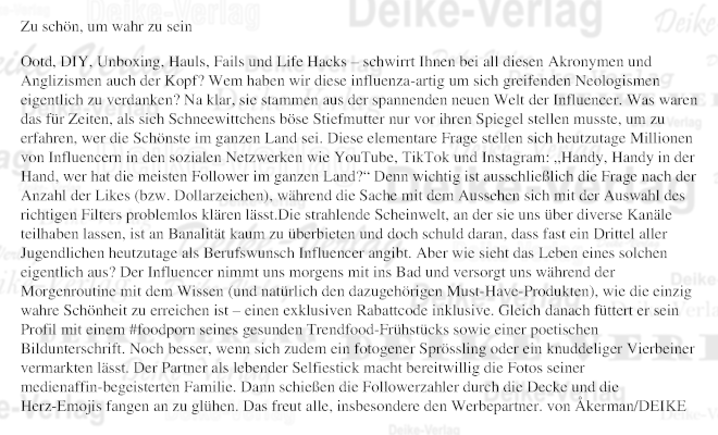 Zu schön, um wahr zu sein