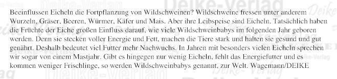 Beeinflussen Eicheln die Fortpflanzung von Wildschweinen?