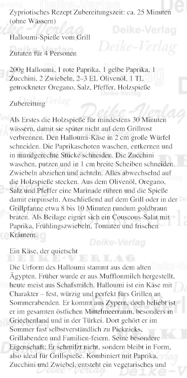 Halloumi-Spieße vom Grill