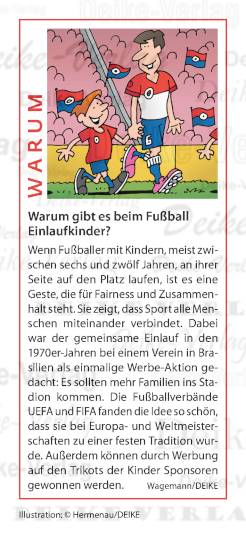 Warum gibt es beim Fußball Einlaufkinder?