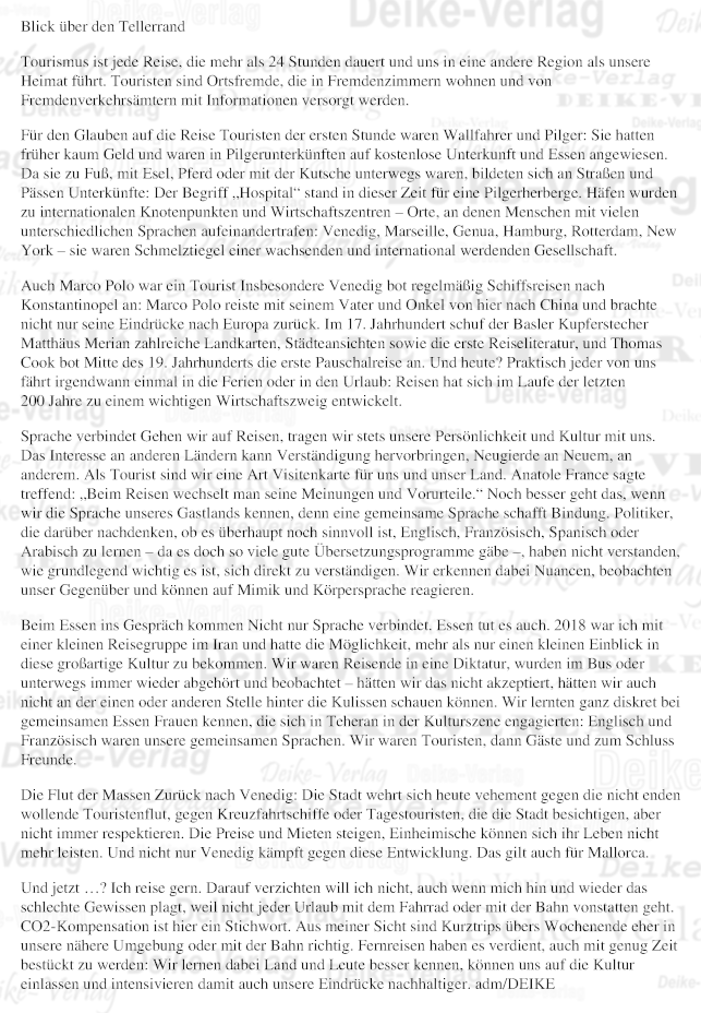 Blick über den Tellerrand