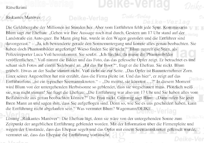 Riskantes Manöver (Liz Blum)