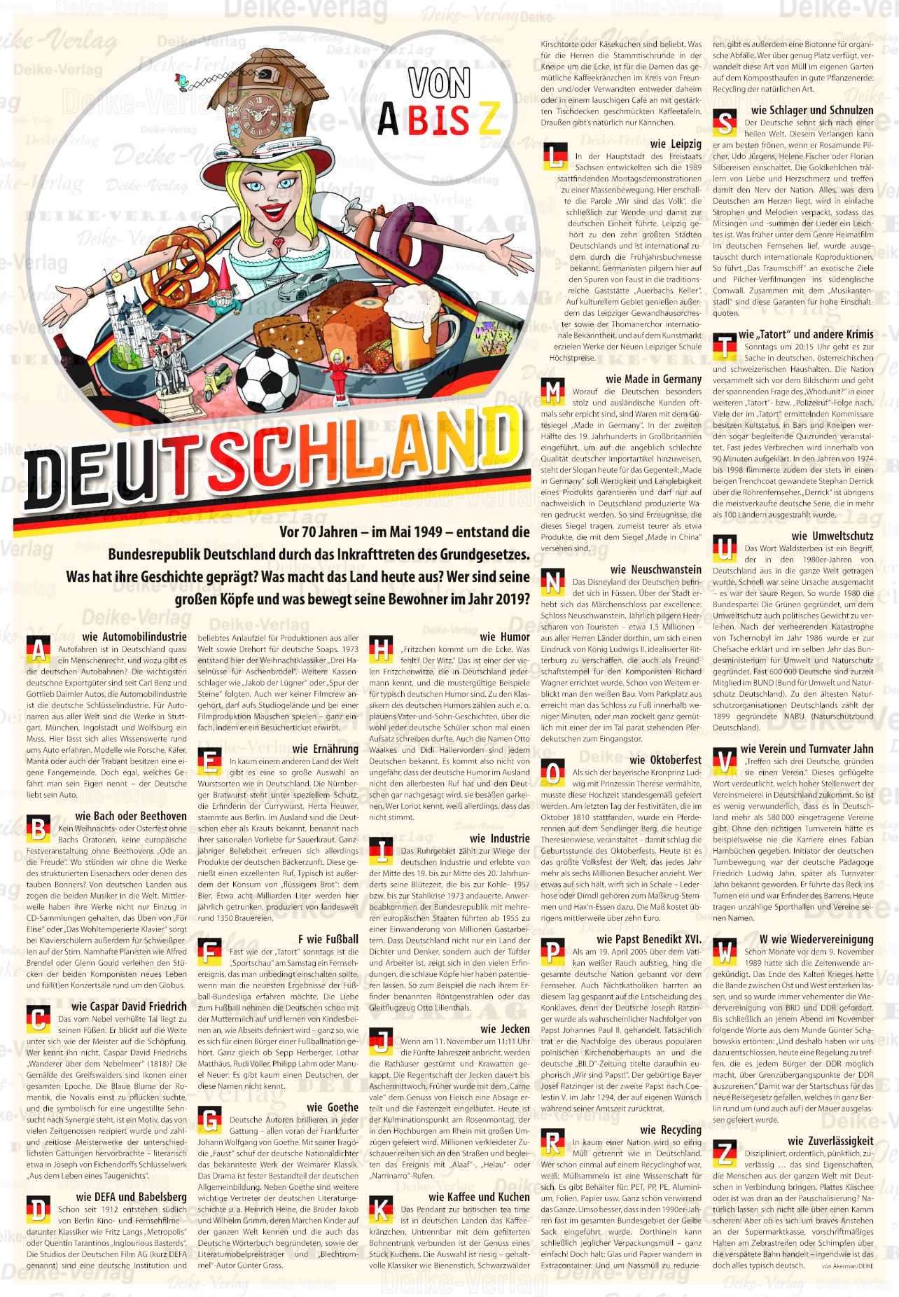 Deutschland von A bis Z - Seite im Rheinisches Format