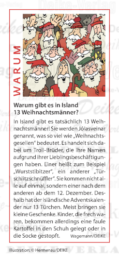 Warum gibt es in Island 13 Weihnachtsmänner?