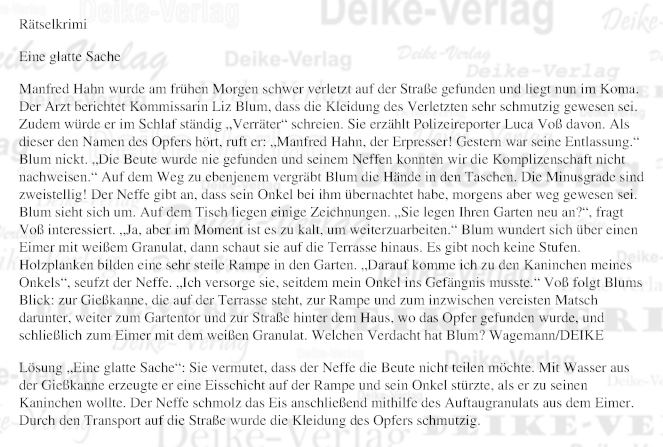 Eine glatte Sache