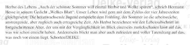 Herbst des Lebens
