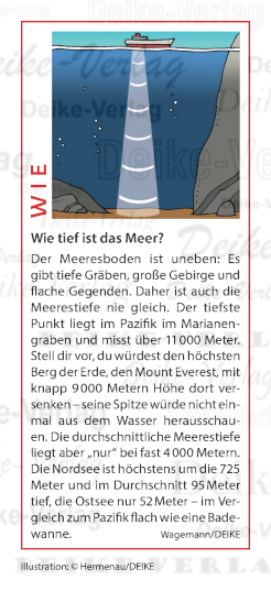 Wie tief ist das Meer?