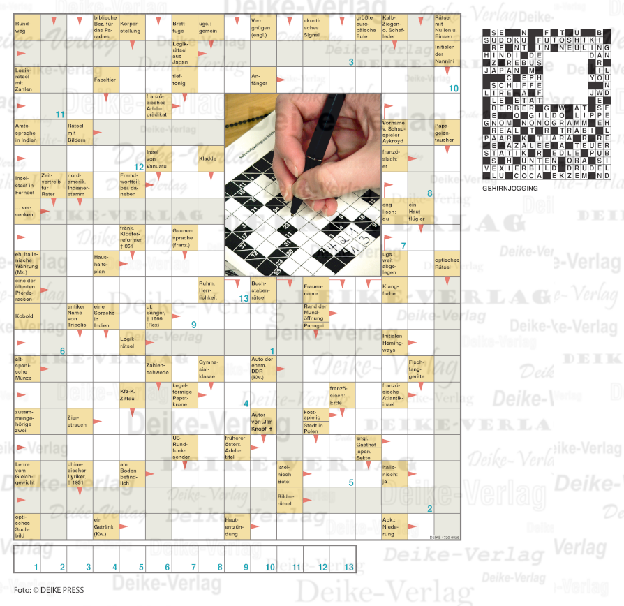 Gehirnjogging (Schwedenrätsel) 1720