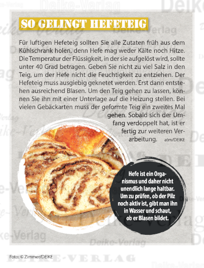 So gelingt Hefeteig