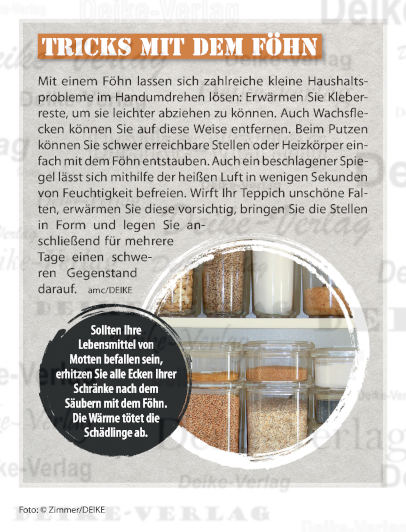 Tricks mit dem Föhn