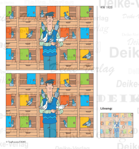 Taubenschlag - Fehlerbilder KW 1923