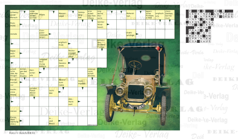 Oldtimer (Schwedenrätsel) DIN A5