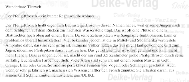 Der Pfeilgiftfrosch – ein bunter Regenwaldbewohner