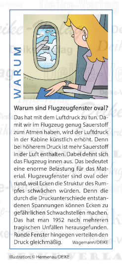 Warum sind Flugzeugfenster oval und nicht eckig?