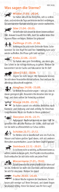 Wochenhoroskop KW 2426