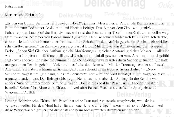 Mörderische Zirkusluft (Luz Blum)