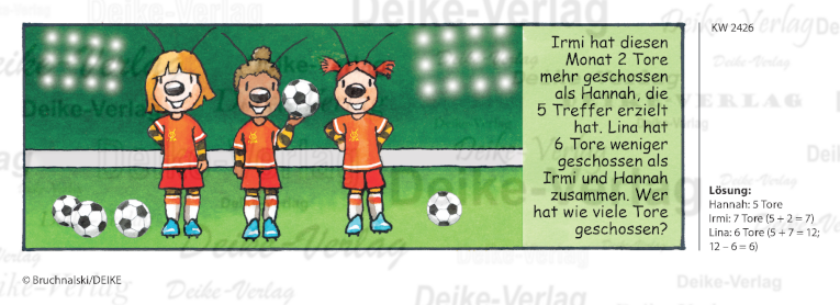 Fußballerinnen - Irmi die Rätselbiene KW 2426