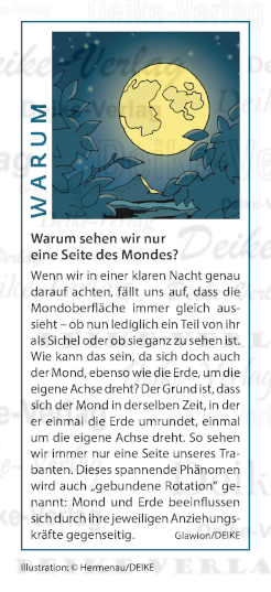 Warum sehen wir nur eine Seite des Mondes?