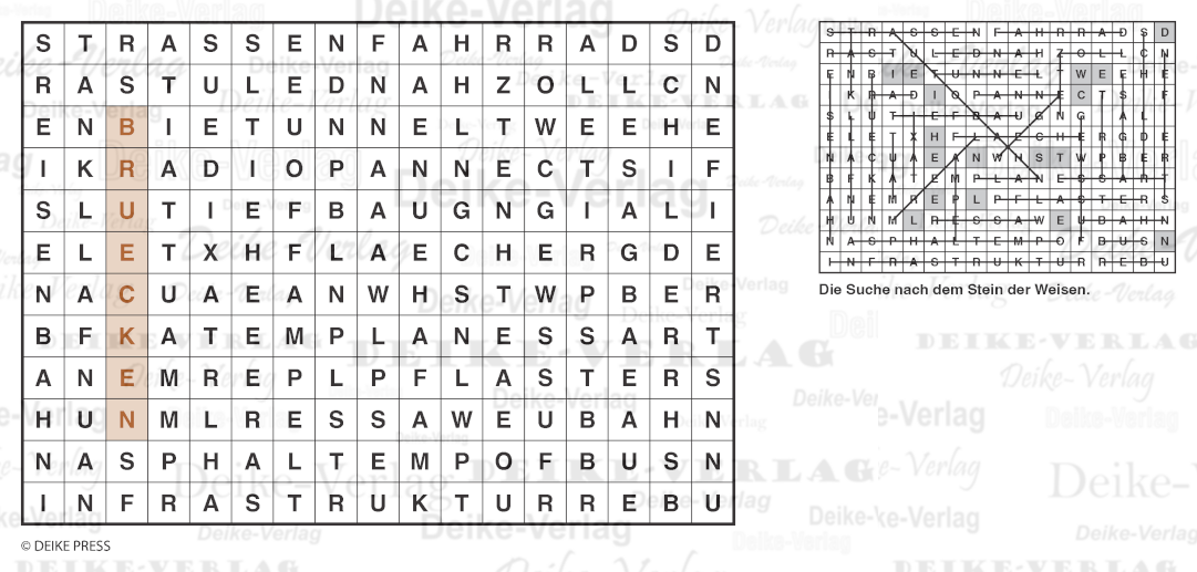 Verkehr - Buchstabensalate